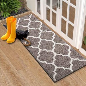 Indoor Door Mat, 47x20, Non-Slip Absorbent Resist Dirt Entrance Mat, Washable